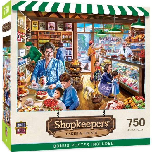 MasterPieces Shopkeepers - Cakes & Treats 750 Piece Jigsaw Puzzle