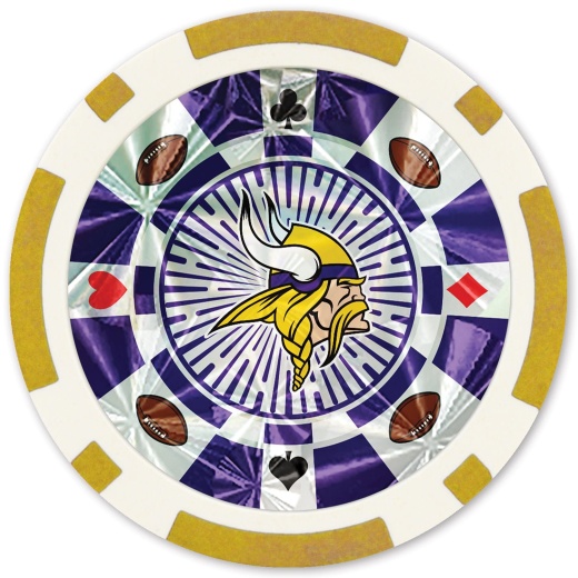 Minnesota Vikings 20 Piece Poker Chips - Masterpieces