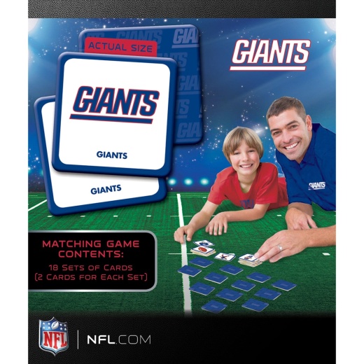 New York Giants Matching Game for Family Fun