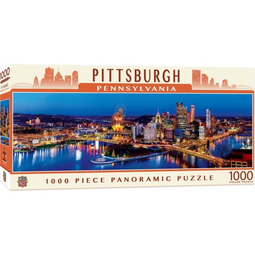 MasterPieces Pittsburgh Pennsylvania 1000 Piece Panoramic Jigsaw Puzzle
