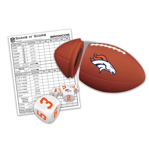 Denver Broncos Shake N' Score Dice Game