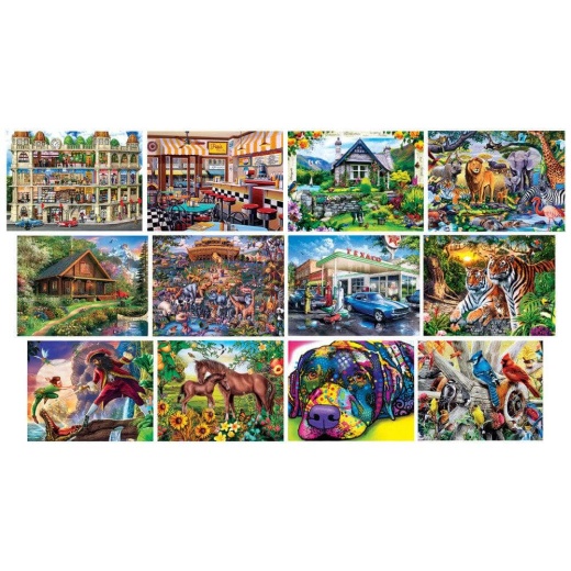 MasterPieces Artist Gallery Jigsaw Puzzle Collection - 12 Pack
