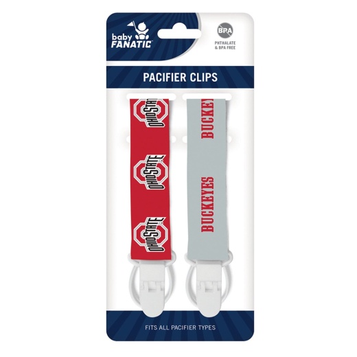 Ohio State Buckeyes - Pacifier Clip 2-Pack