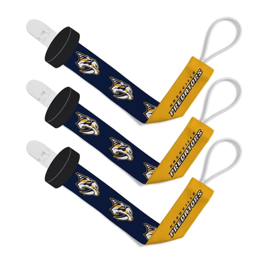 Nashville Predators Pacifier Clip 3-Pack