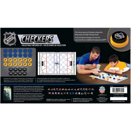 St. Louis Blues Checkers Board Game - Your Ultimate NHL Fan Experience