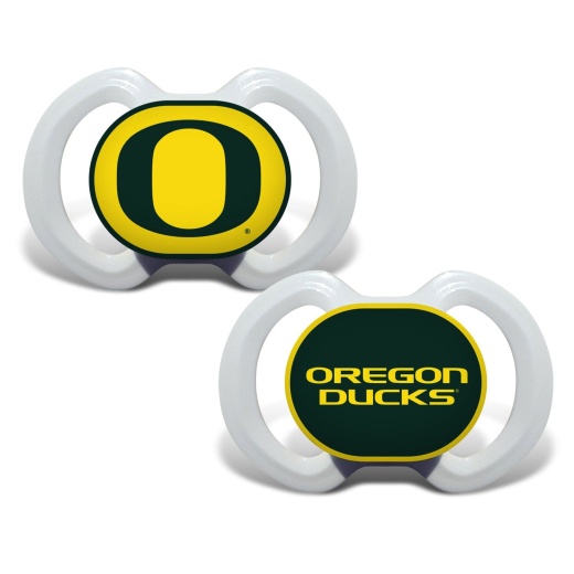 Oregon Ducks Pacifier 2-Pack - Official NCAA Baby Soothers