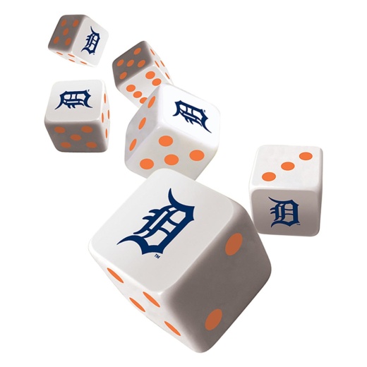 Detroit Tigers Dice Set - Officially Licensed Gaming Accessory