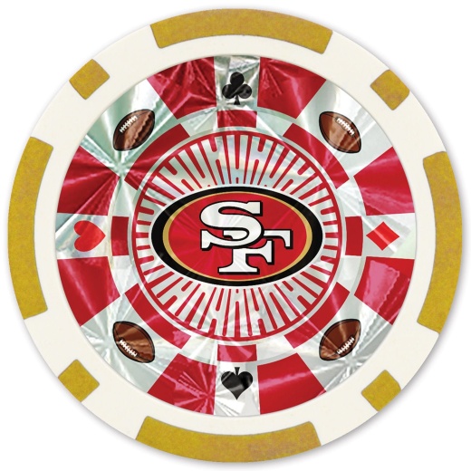 Masterpieces San Francisco 49ers 20 Piece Poker Chips - NFL Collector's Edition