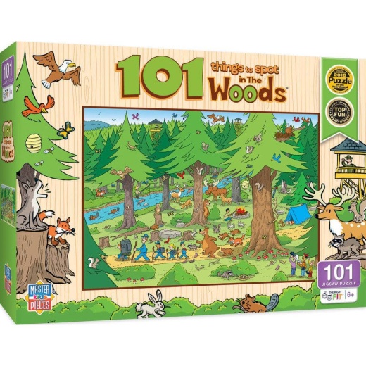 101 Things To Spot In The Woods - 101 Piece Jigsaw Puzzle