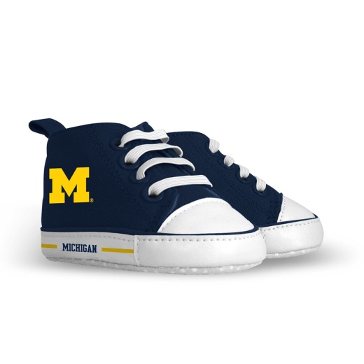 Michigan Wolverines Baby Shoes - Unisex High Top Pre-Walkers