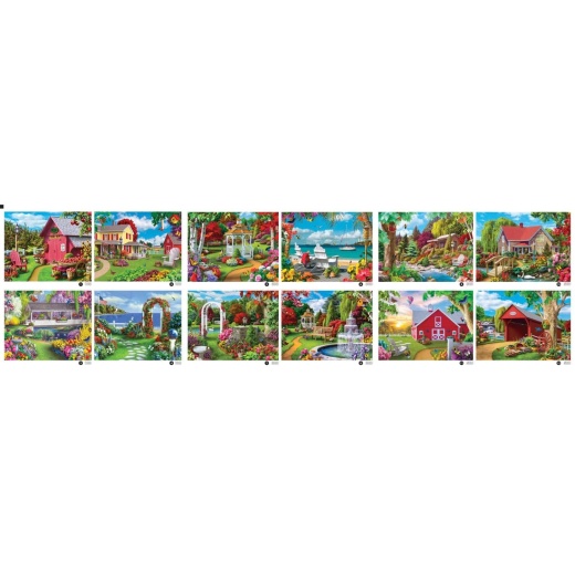 MasterPieces Alan Giana Jigsaw Puzzle Collection - 12 Pack