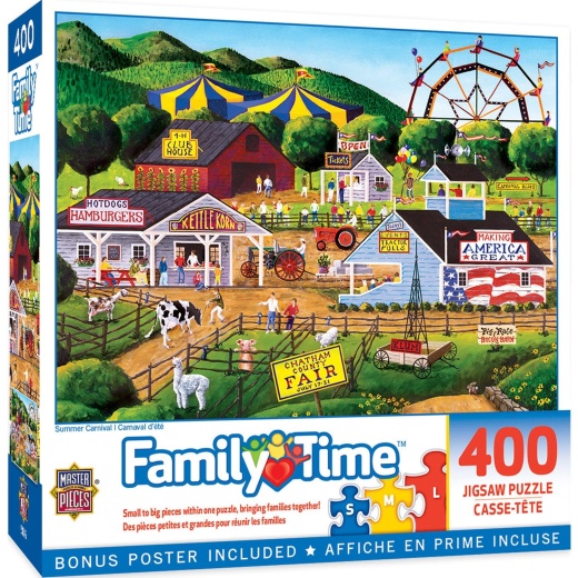 Masterpieces Family Time - Summer Carnival 400 Piece Jigsaw Puzzle