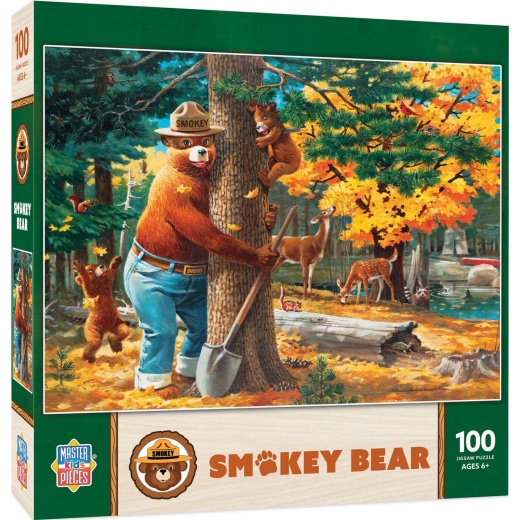 Smokey Bear 100 Piece Jigsaw Puzzle - A Fun and Educational Experience for Kids