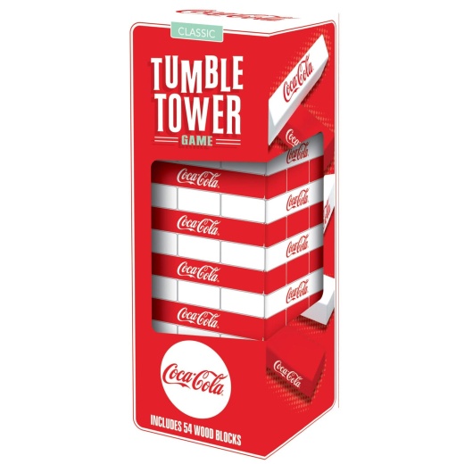 Coca-Cola Tumble Tower - Classic Wooden Stacking Game