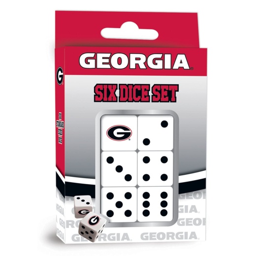 Georgia Bulldogs Dice Set - Officially Licensed NCAA Gaming Accessory