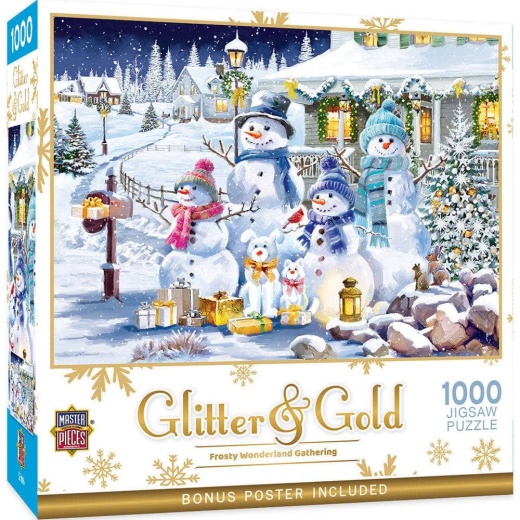 Glitter & Gold - Frosty Wonderland Gathering 1000 Piece Jigsaw Puzzle