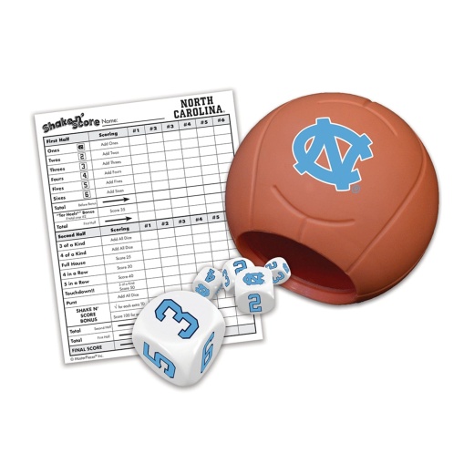 UNC Tar Heels Shake N' Score Dice Game