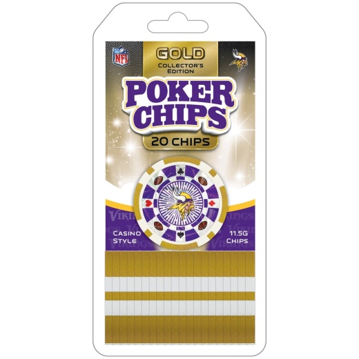 Minnesota Vikings 20 Piece Poker Chips - Masterpieces
