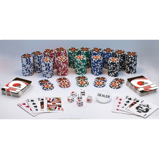 Cleveland Browns 300 Piece Poker Set – MasterPieces