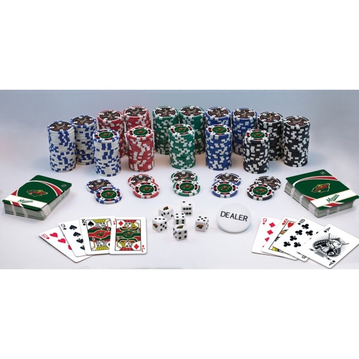 Minnesota Wild 300 Piece Poker Set - Perfect for Game Nights!
