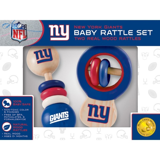 New York Giants - Baby Rattles 2-Pack