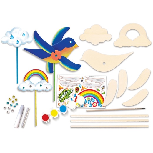 Whirligig Buildable Wood Craft & Paint Kit by Masterpieces