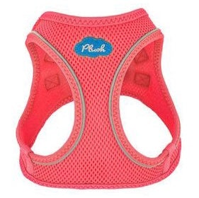Plush Step In Air Mesh Harness - Bubblegum Pink M / No Leash