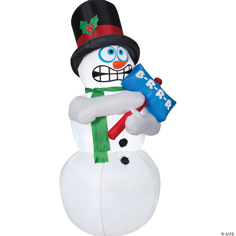Airblown® Animated Shiverng Snowman 31-Inch Inflatable Christmas Yard déCor
