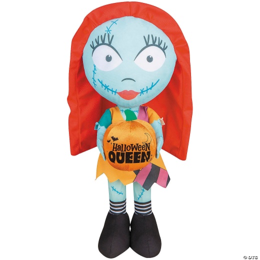 18" Airblown® Inflatable The Nightmare Before Christmas™ Sally With Halloween Queen Pumpkin Decoration