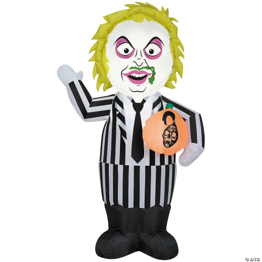 42" Airblown® Inflatable Beetlejuice™ Beetlejuice With Pumpkin Halloween Outdoor Yard Decoration
