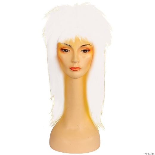 Adult Punk Fright Wig White 60
