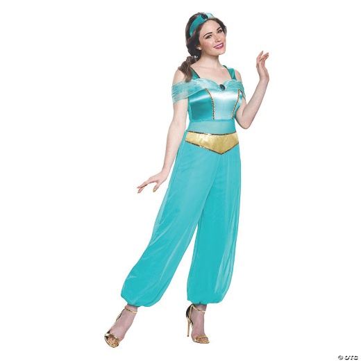 Women's Deluxe Aladdin Jasmine Costume - Medium