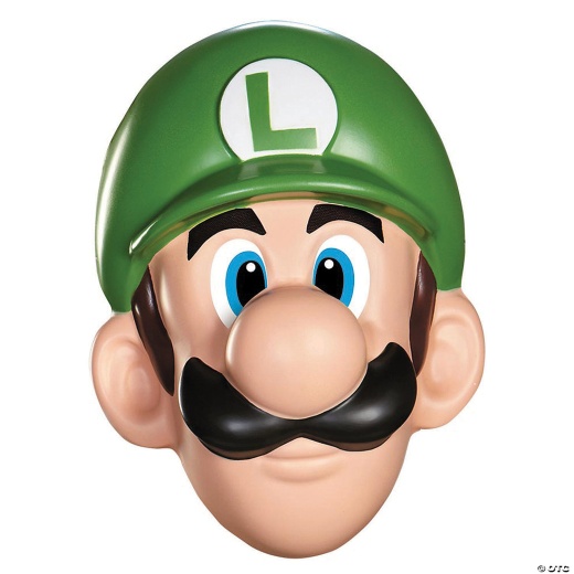 Adults Super Mario Bros. Luigi Mask