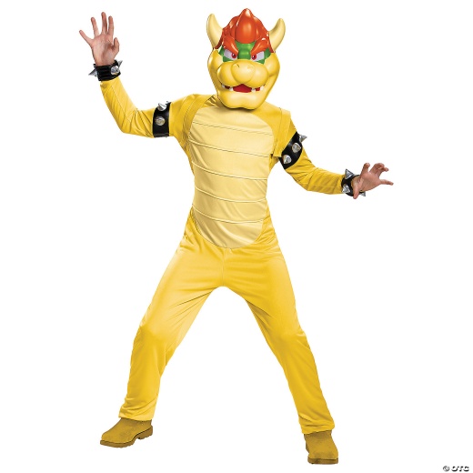 Kids Deluxe Super Mario Bros.™ Bowser Jumpsuit Costume - Small 4-6