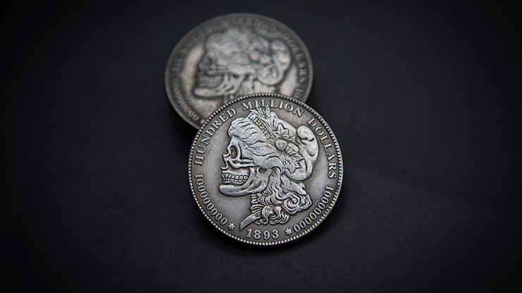 Morgan Skull Head Coin By Men Zi Magic