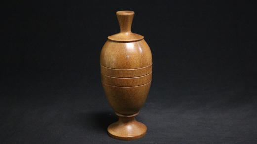 Deluxe Wooden Pool Ball Vase by Merlins Magic - Trick