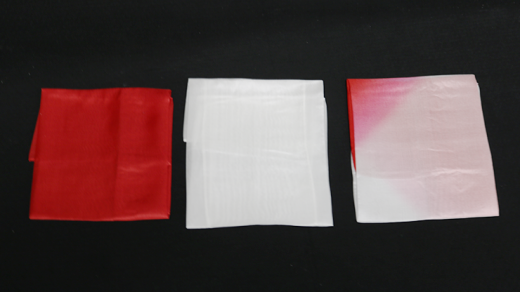 Silk 15 In (Half-Dyed) Red & White From Magic By Gosh
