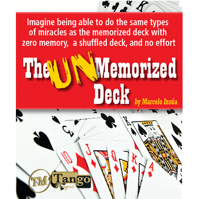 Unmemorized Deck By Marcelo Insua - DVD - Astonishing Card Magic System