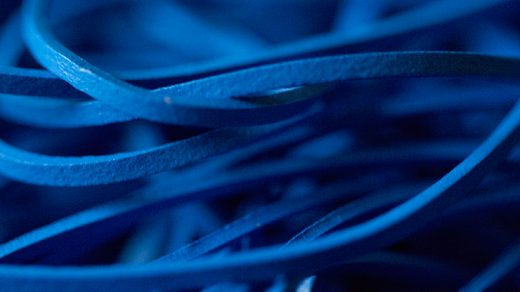 Joe Rindfleisch's Size 16 Rainbow Rubber Bands (Hanson Chien - Blue Pack)