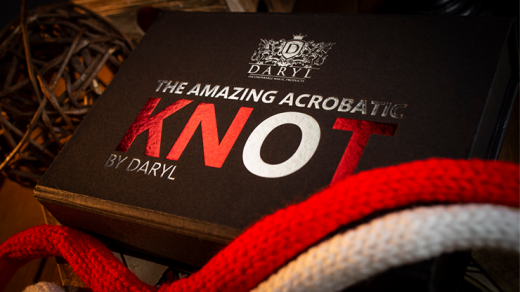 Amazing Acrobatic Knot with Extra Knot Red and White by Daryl - Trick
