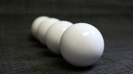 Wooden Billiard Balls (1.75" White) By Classic Collections - Trick