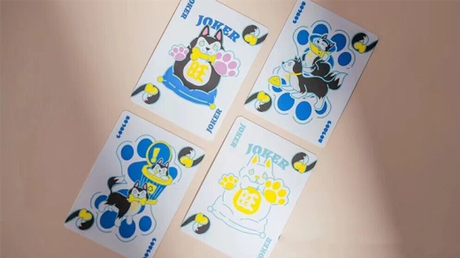 Bicycle Dog (Blue) Playing Cards By Us Playing Card Co