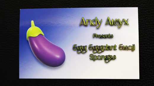 Sponge Emoji Eggplant (4Pk.) - Fun and Visual Magic Tricks