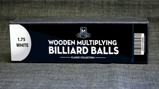Wooden Billiard Balls (1.75" White) By Classic Collections - Trick