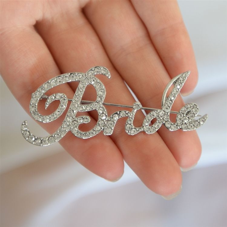 Crystal "Bride" Pin