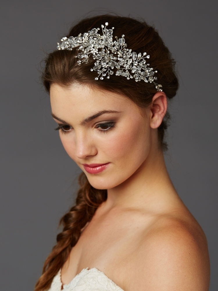 Wedding Hair Vine With Lavish Crystals Sprays