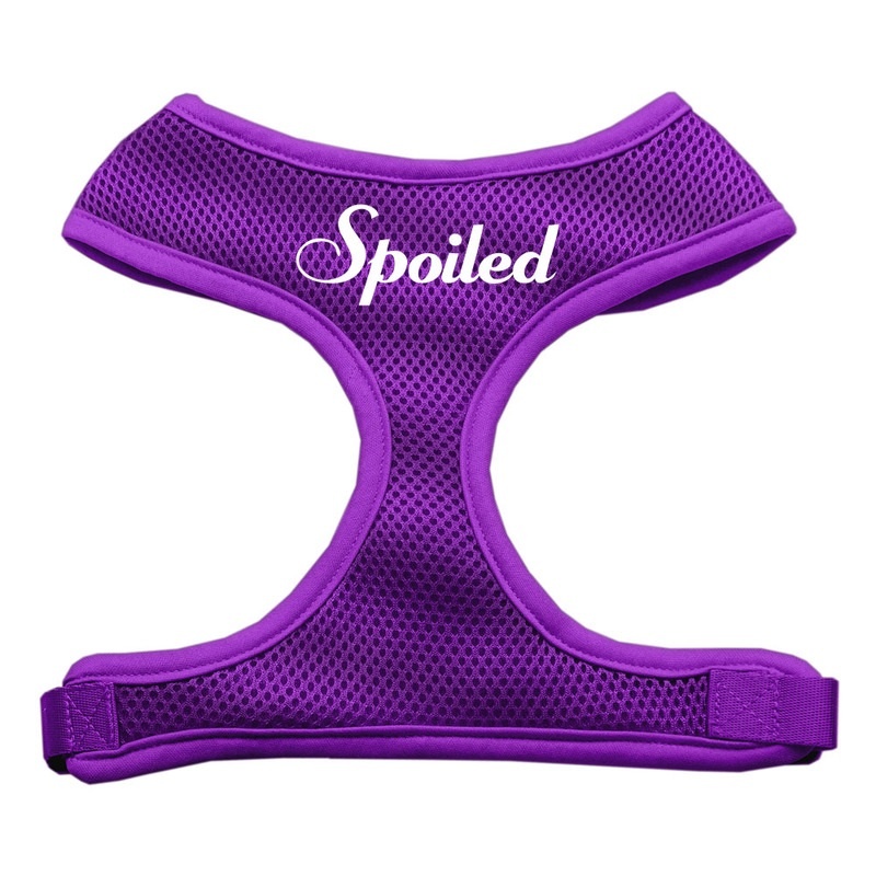 Spoiled Design Soft Mesh Pet Harness Purple Large