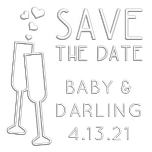 Extra Embosser Die - Darling Wedding Embosser