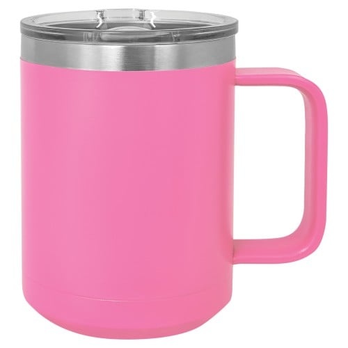 15 Ounce Pink Polar Camel Stainless Steel, Double Wall Vacuum Mug