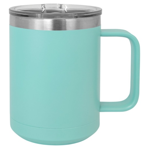 15 Ounce Teal Polar Camel Stainless Steel, Double Wall Vacuum Mug